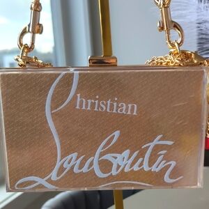 Christian Louboutin Paper Shopping Bag Upcycled NOVELTY Box Clutch